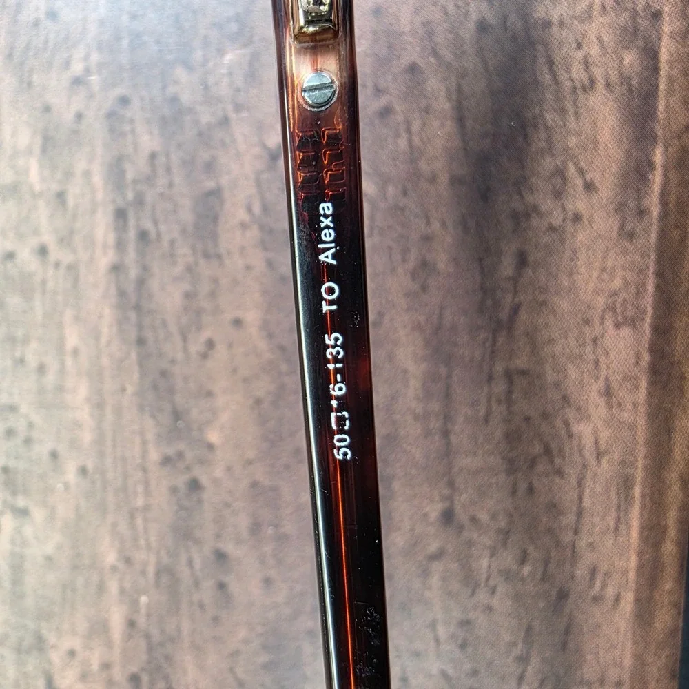 Lilly Pulitzer Alexa TO Tortoise Shell Square Eyeglasses Frames 50-16-135 Womens